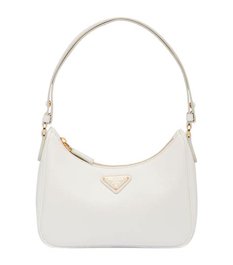 prada shoulder bag saffiano small bianco white|prada adjustable shoulder handbags.